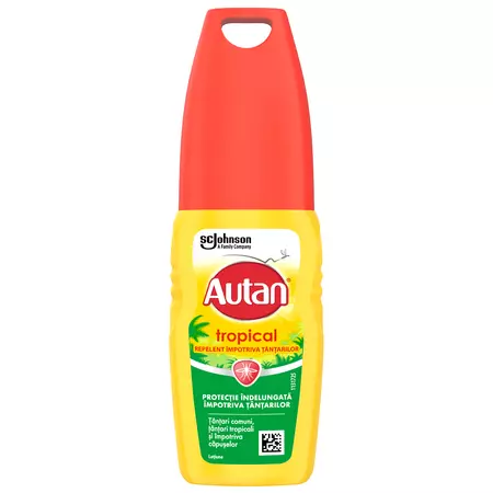 Anti tantari, capuse, paduchi - AUTAN TROPICAL LOTIUNE PROTECTIE * 100 ML, farmacom.ro