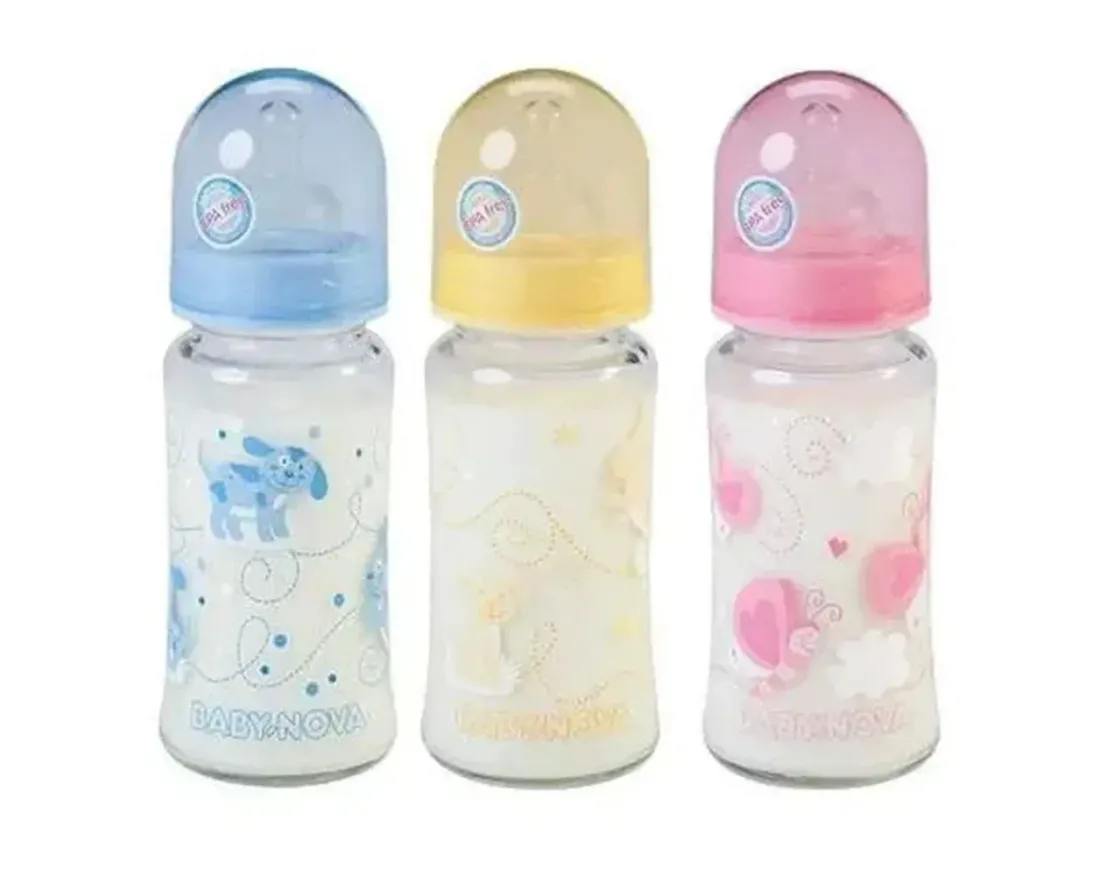 Articole ingrijire bebe - BABY NOVA  BIBERON PP FARA BPA DECOR ANIMALE * 240 ML 47010, farmacom.ro