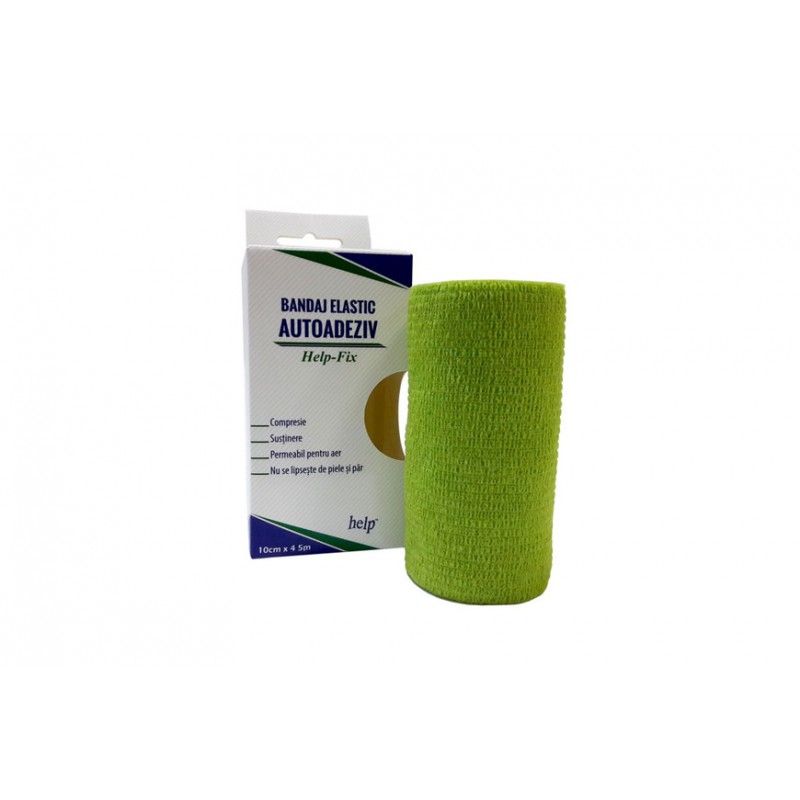 Produse tehnico-medicale - BANDAJ ELASTIC AUTOADEZIV HELP 10 CM * 4.5 M, farmacom.ro