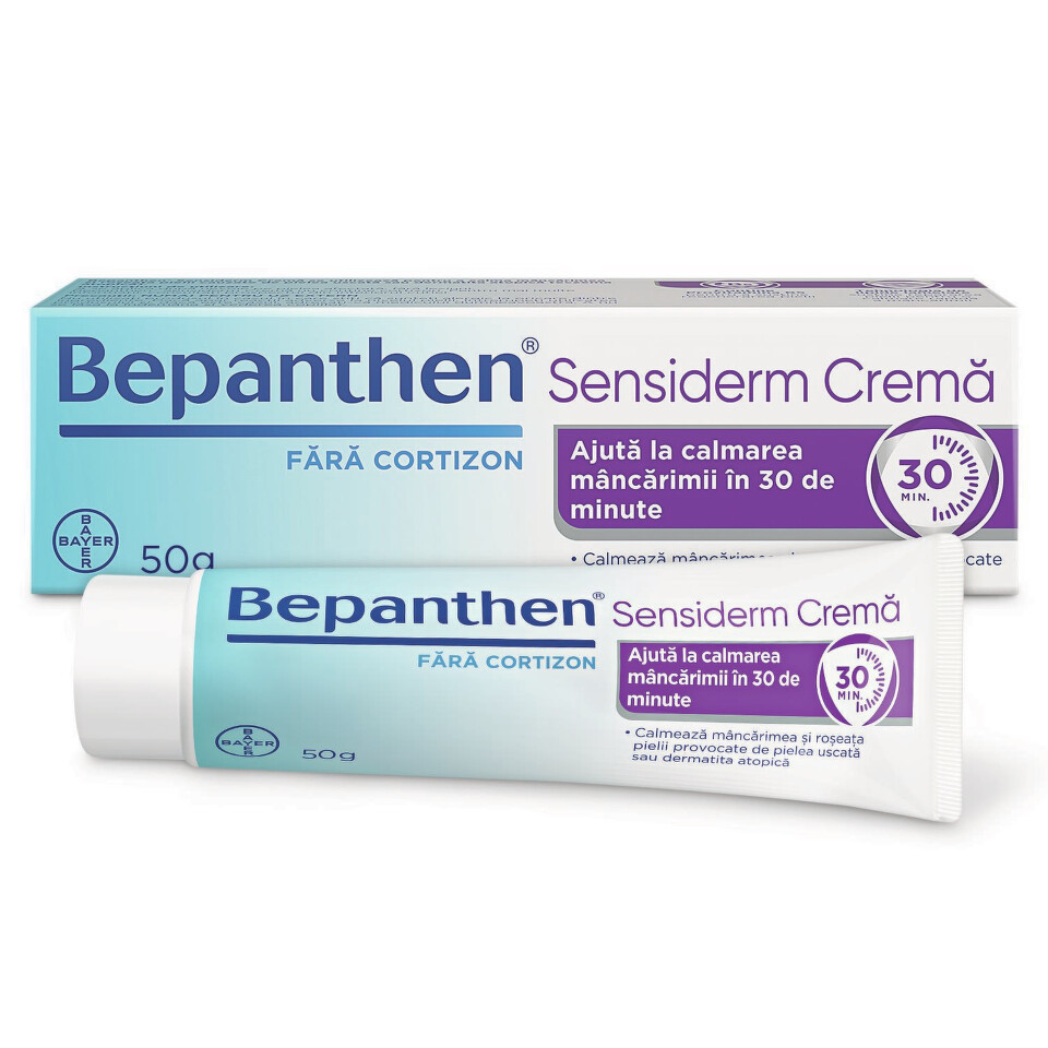 Trusa de prim ajutor a tinerei mame - BEPANTHEN CREMA SENSIDERM, 50G, BAYER, farmacom.ro