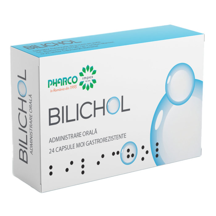 Medicamente fara reteta (OTC) - Bilichol, 24 capsule, Pharco, farmacom.ro
