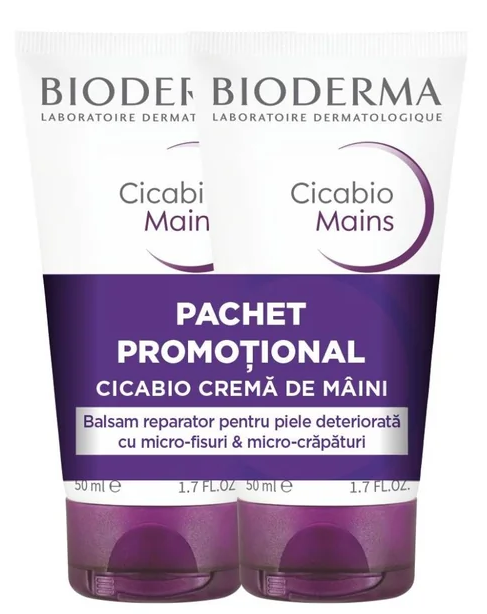 Corp - BIODERMA CICABIO CREMA MAINI * 50 ML PACHET PROMOTIONAL 1512, farmacom.ro