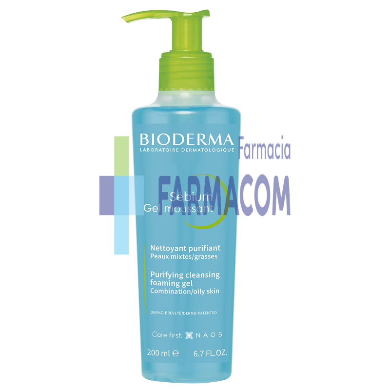 Frumusete si ingrijire - BIODERMA SEBIUM GEL SPUMANT * 200 ML, farmacom.ro