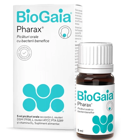 Vitamine si suplimente - BIOGAIA PHARAX VIT D3 PICATURI * 5ML, farmacom.ro