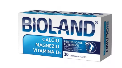 Vitamine si suplimente - BIOLAND CALCIU-MAGNEZIU-VIT D * 30 CPR BIOFARM, farmacom.ro