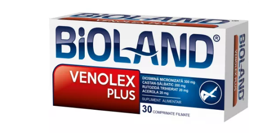 Vitamine si suplimente - BIOLAND VENOLEX PLUS * 30 CPR FILM BIOFARM, farmacom.ro