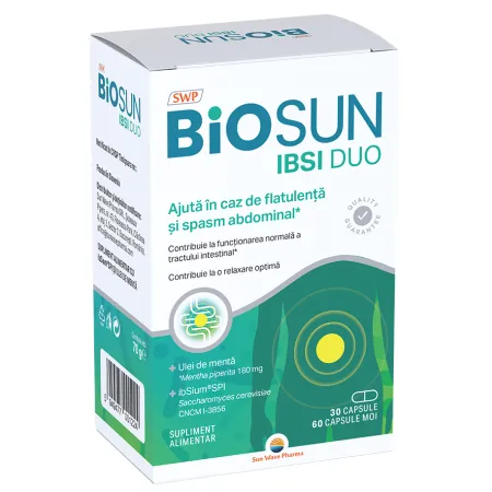 Prebiotice si Probiotice adulti si copii - BIO-SUN IBSI DUO * 30 CAPSULE+60 CAPSULE, farmacom.ro