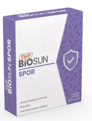 Probiotice, prebiotice - Biosun Spor, 15 capsule, Sun Wave Pharma, farmacom.ro