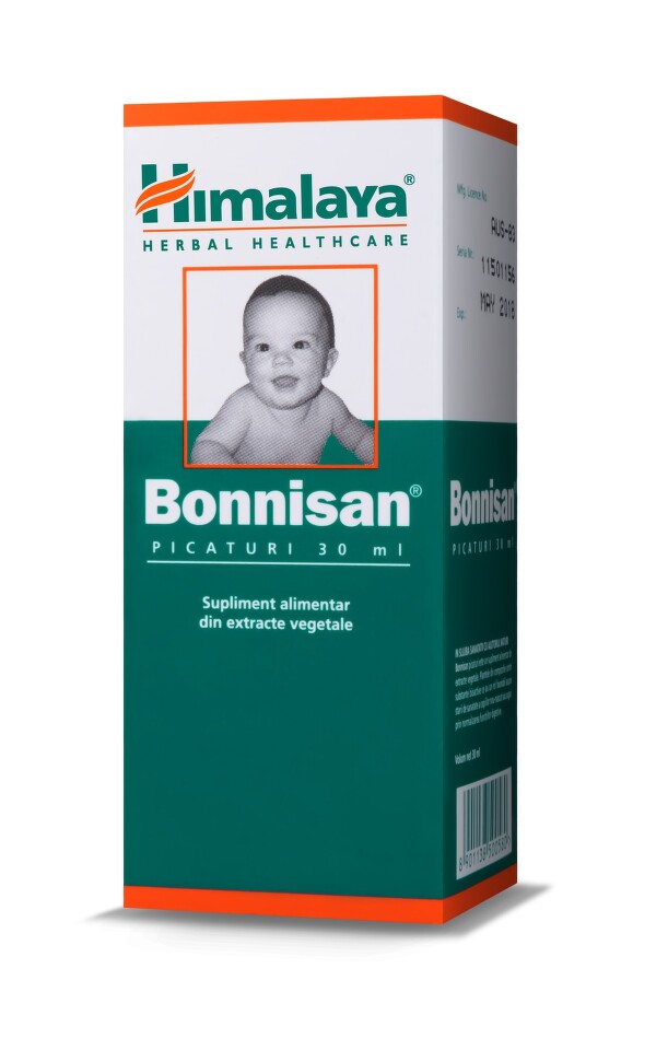 Vitamine si suplimente alimentare pentru copii - Bonnisan picaturi, 30 ml, Himalaya, farmacom.ro