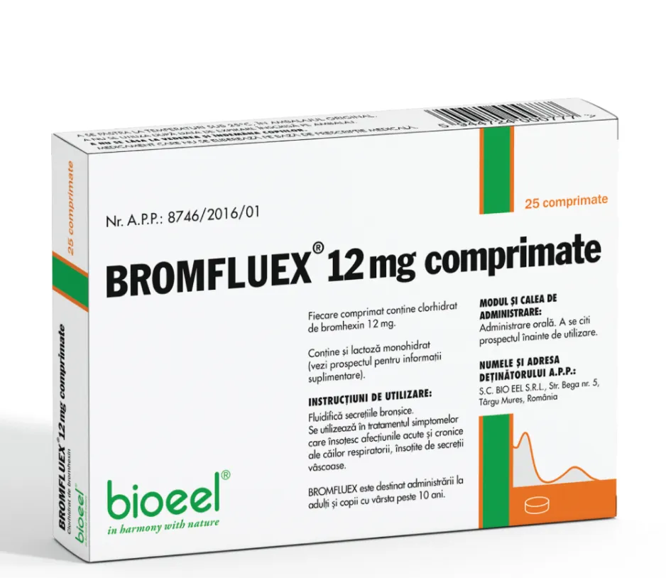 Medicamente fara reteta (OTC) - BROMFLUEX 12 MG * 25 CPR, farmacom.ro