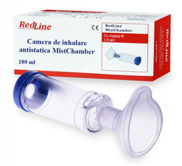 Aparatura si dispozitive medicale - CAMERA DE INHALARE CU MASCA COPII * 180 ML REDLINE, farmacom.ro