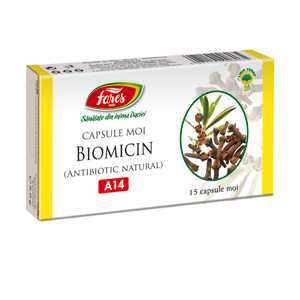 Raceala si gripa - Biomicin,15 capsule moi, Fares, farmacom.ro