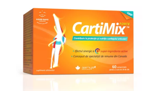 Afectiuni musculare si osoase - Cartimix Forte, 60 comprimate, Biopol, farmacom.ro