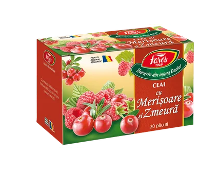 Vitamine si suplimente - CEAI AROMAFRUCT MERISOR-ZMEURA * 20 PLIC FARES, farmacom.ro
