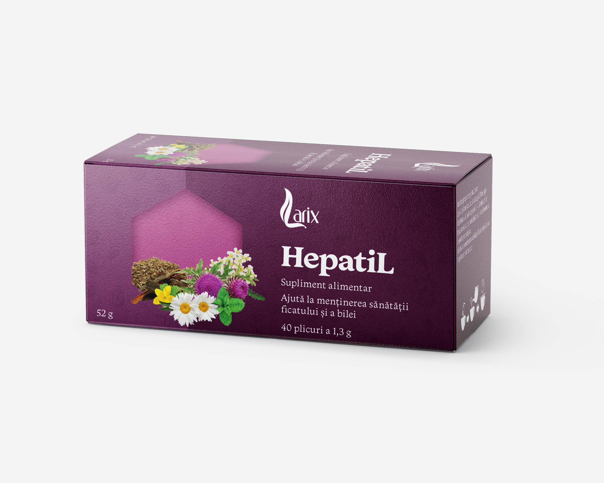 Ceaiuri - CEAI HEPATIL * 40 PLIC LARIX, farmacom.ro