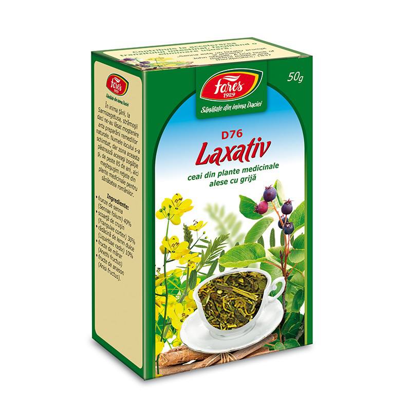 Ceaiuri - CEAI LAXATIV, 50G, FARES, farmacom.ro