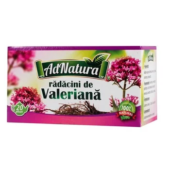 Ceaiuri - CEAI VALERIANA * 20 PLICURI, ADNATURA, farmacom.ro