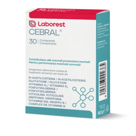 Activitate cerebrala - CEBRAL LABOREST * 30 COMPRIMATE, farmacom.ro