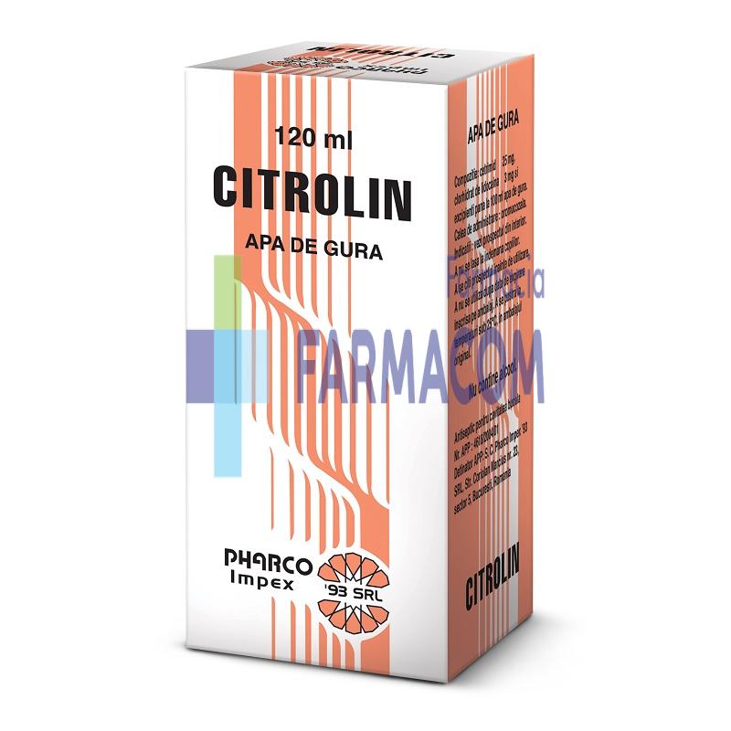 Igiena orala - CITROLIN APA DE GURA * 120 ML, farmacom.ro
