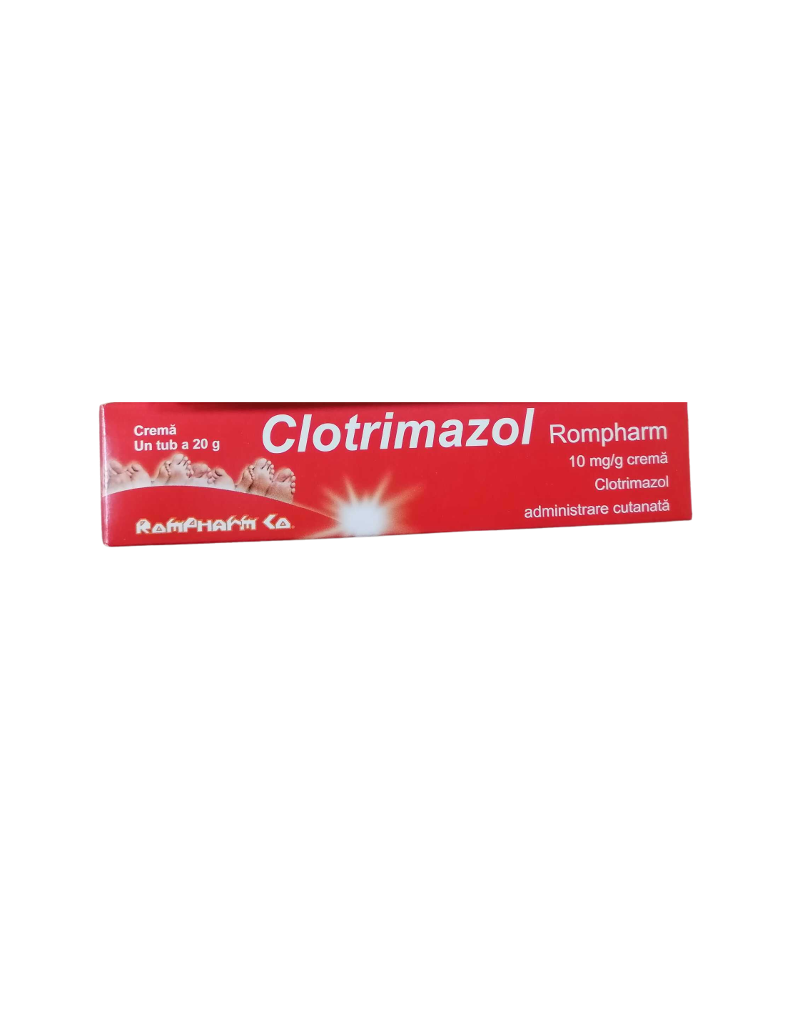 Medicamente fara reteta (OTC) - CLOTRIMAZOL ROMPHARM 10MG/G CREMA * 20 GR, farmacom.ro