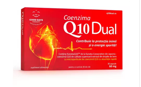 Vitamine si suplimente - COENZIMA Q10 DUAL 60 MG * 30 CPS GOOD DAYS, farmacom.ro