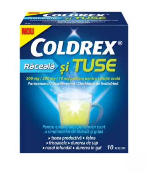 Medicamente fara reteta (OTC) - COLDREX RACEALA SI TUSE * 10 PLIC PERRIGO, farmacom.ro