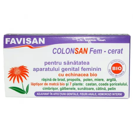 Igiena intima - COLONSAN FEM * 12 SUPOZITOARE/1.9G, FAVISAN, farmacom.ro