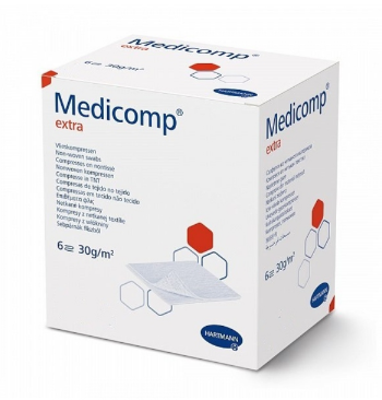 Produse tehnico-medicale - COMPRESE MEDICOMP EXTRA STERILE 10*10 CM * 25 BUC 411077, farmacom.ro