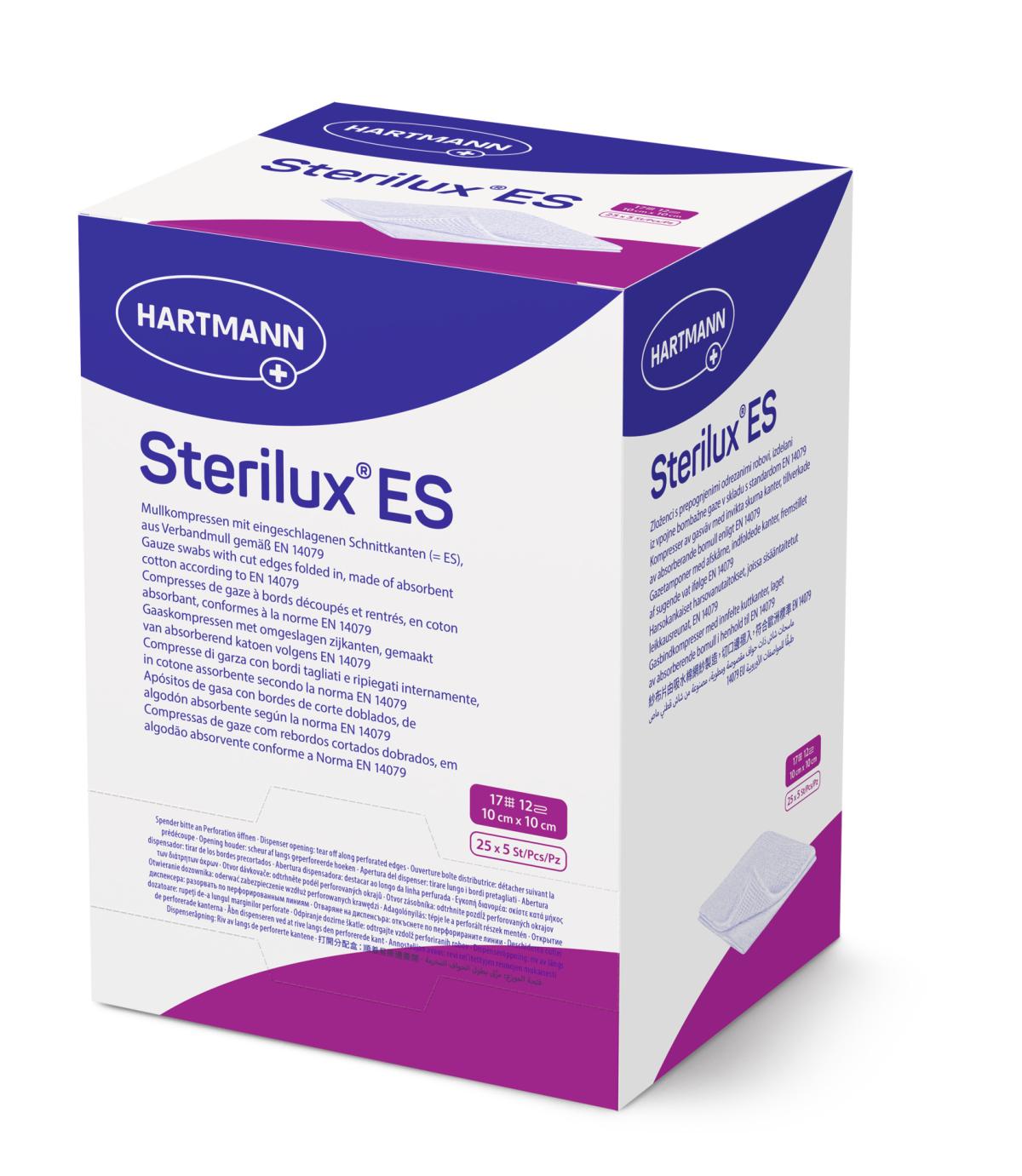 Comprese si pansamente - COMPRESE STERILE TIFON STERILUX ES 10 CM X 10 CM * 25 BUC, HARTMANN 418535, farmacom.ro.