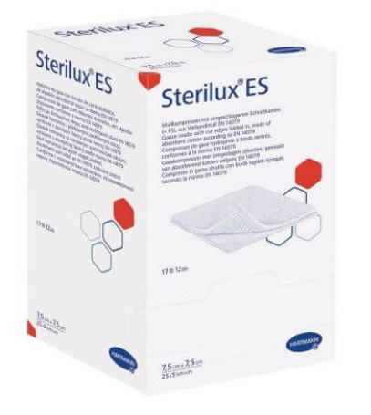 Produse tehnico-medicale - COMPRESE STERILE TIFON STERILUX ES 7.5*7.5CM*25BUC 418533, farmacom.ro