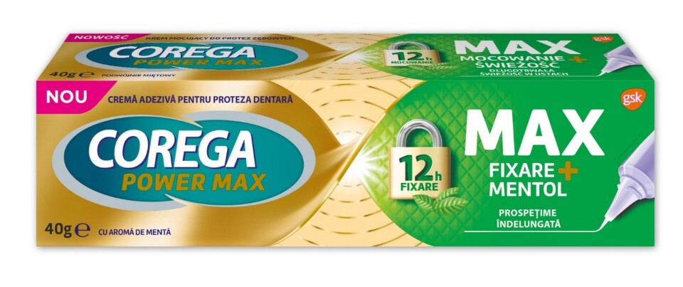 Igiena orala - COREGA PASTA MAX FIXARE+MENTOL * 40 G 3558, farmacom.ro