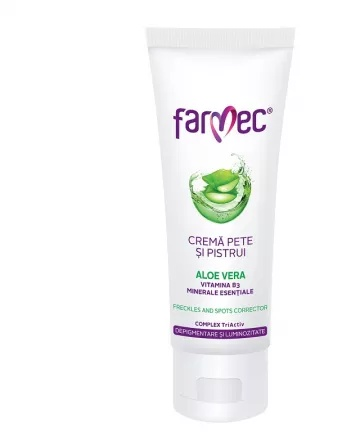 Hidratare si tratamente - Crema pentru pete si pistrui, 50 ml, Farmec, farmacom.ro