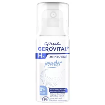 Ingrijirea corpului - DEO ANTIPERSPIRANT H3 POWDER * 40 ML, farmacom.ro