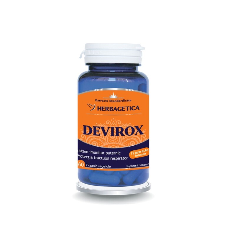 Vitamine si suplimente pentru imunitate - DEVIROX * 60 CAPSULE, HERBAGETICA, farmacom.ro
