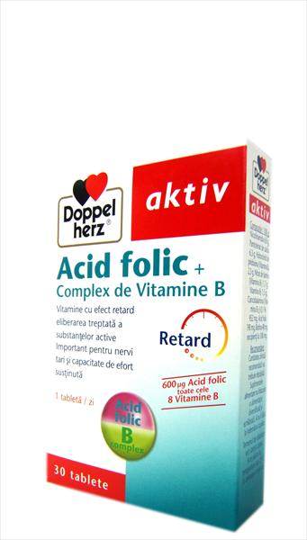Vitamine si minerale - DOPPELHERZ ACID FOLIC + B KOMPLEX, farmacom.ro
