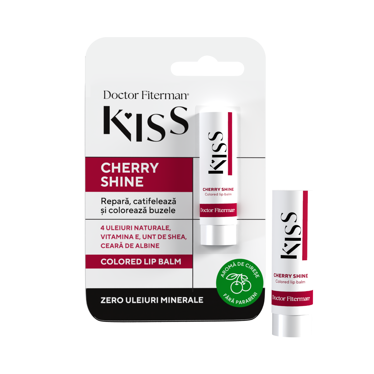 Frumusete si ingrijire - DR.FIT KISS CHERRY SHINE BALSAM DE BUZE * 4.5 G, farmacom.ro