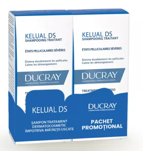 Dermatocosmetice - DUCRAY KELUAL DS SAMPON * 100 ML 1+1 PACHET PROMOTIONAL, farmacom.ro