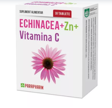 Vitamine si suplimente - ECHINACEA ZINC VIT C * 30 CPS PARAPHARM, farmacom.ro