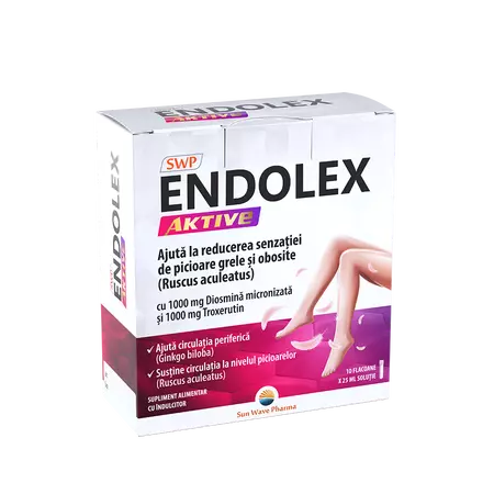 Afectiuni circulatorii si hemoroidale - ENDOLEX AKTIVE * 10 FIOLE, farmacom.ro