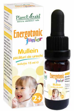 Suplimente, Produse naturiste, Vitamine si Minerale - ENERGOTONIC JUNIOR MULLEIN PICATURI PENTRU URECHI * 15 ML, farmacom.ro