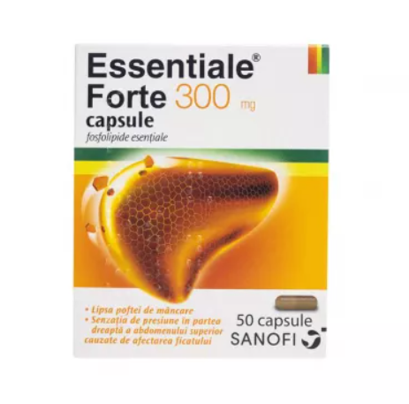 Medicamente fara reteta (OTC) - Essentiale Forte, 300 mg, 50 capsule, sanofi, farmacom.ro