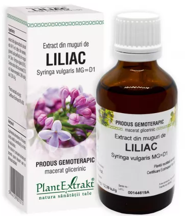 Tincturi si uleiuri - EXTRACT DIN MUGURI DE LILIAC * 50 ML, farmacom.ro