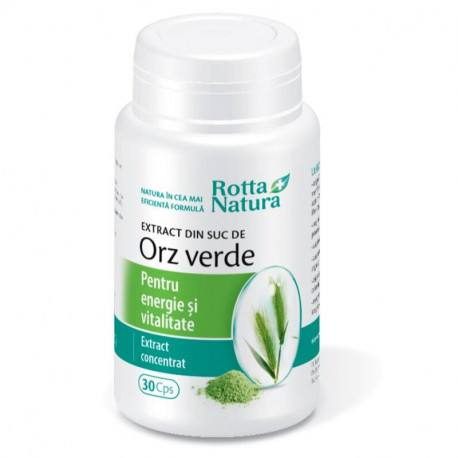Regenerare si tonifiere - EXTRACT DIN SUC DE ORZ VERDE * 30 CAPSULE ROTTA NATURA, farmacom.ro