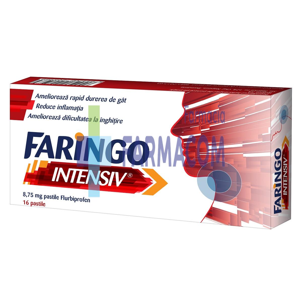 Medicamente fara reteta (OTC) - FARINGO INTENSIV * 16 CPR SUPT, farmacom.ro