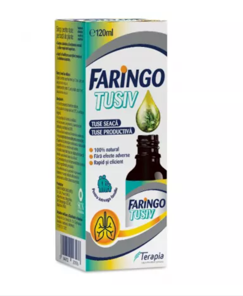 Vitamine si suplimente - FARINGO TUSIV SIROP  * 120 ML, farmacom.ro