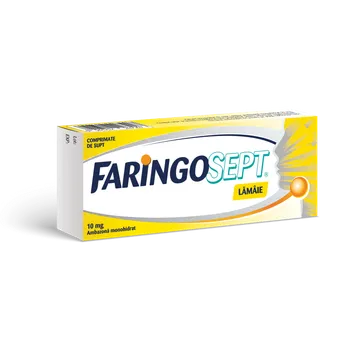 Medicamente fara reteta (OTC) - FARINGOSEPT L 10 MG * 10 CPR SUPT, farmacom.ro