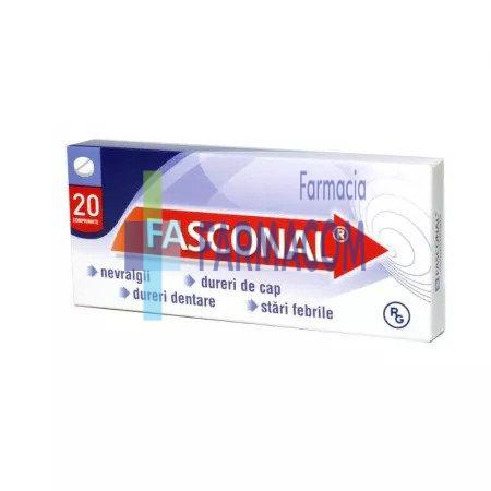 Medicamente fara reteta (OTC) - Fasconal, 20 comprimate, Gedeon Richter, farmacom.ro