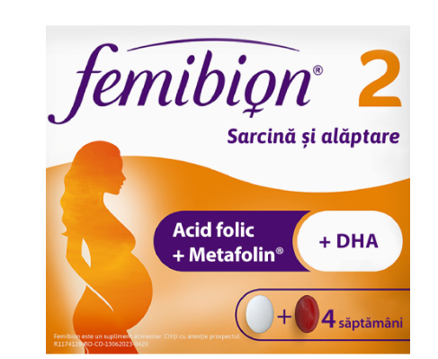 Vitamine si suplimente - FEMIBION 2 SARCINA+ALAPTARE * 28 CPR FILM+ 28 CPS, farmacom.ro