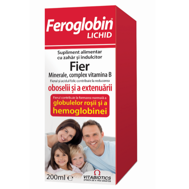 Vitamine si minerale - FEROGLOBIN SIROP, 200 ML, farmacom.ro