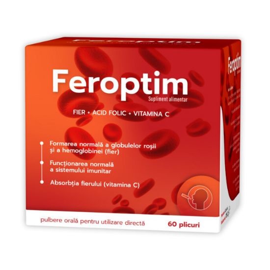 Vitamine si minerale - FEROPTIM * 60 PL, farmacom.ro